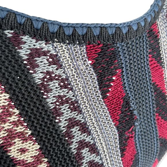 Women's Peruvian Connection Patterned Striped Boho Muticolor Tunic Sweater sz L - Picture 2 of 10